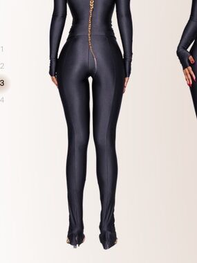 Sculpting High-Waist Leggings Jumpsuit – Black